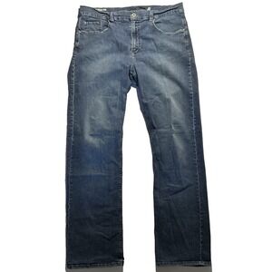 Buffalo David Bitton Jeans Men's 34x32.5 RufferX Blue Denim Straight 100% Cotton